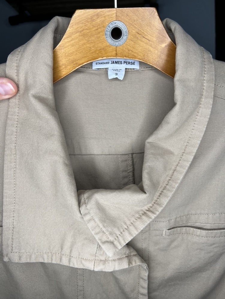James Perse Asymmetric Panel Moto Jacket - 3 (L) - Picture 6 of 7